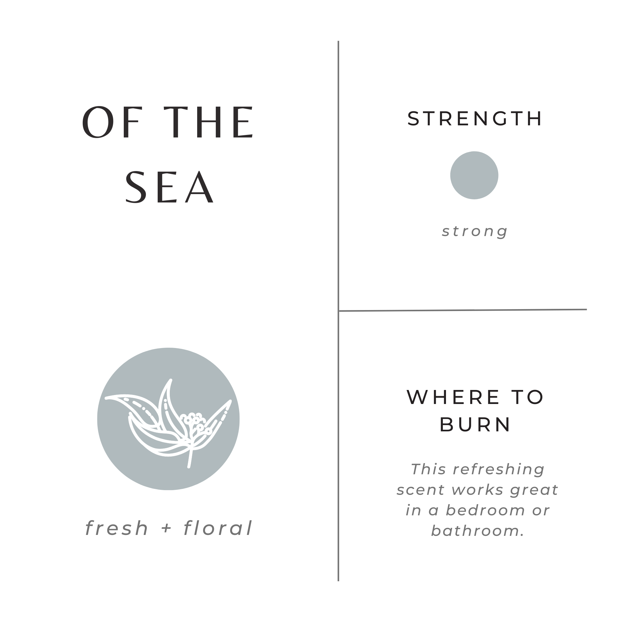 Of The Sea Tumbler Candle – Eucalyptus, Lavender & Peppermint