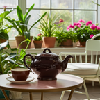 Mid‑Century Royal Canadian Art Pottery “Dripless” Brown Teapot