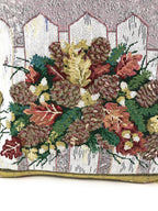 DaDa Bedding 2-teiliges Kissenbezug-Set, festlich, Feiertage, Fiesta, Blumenmuster, Gobelin, inklusive Füllung – 45 x 45 cm