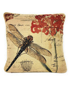 DaDa Bedding 2-teiliges Libellen-Träume-Natur-Garten-Wandteppich-Kissenbezug-Set mit Füllung – 45 x 45 cm