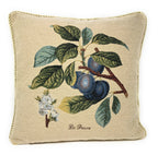 DaDa Bedding 2er-Set Zuckerpflaumen-Früchte-Garten-Wandteppich-Kissenbezüge mit Füllung, 45 x 45 cm