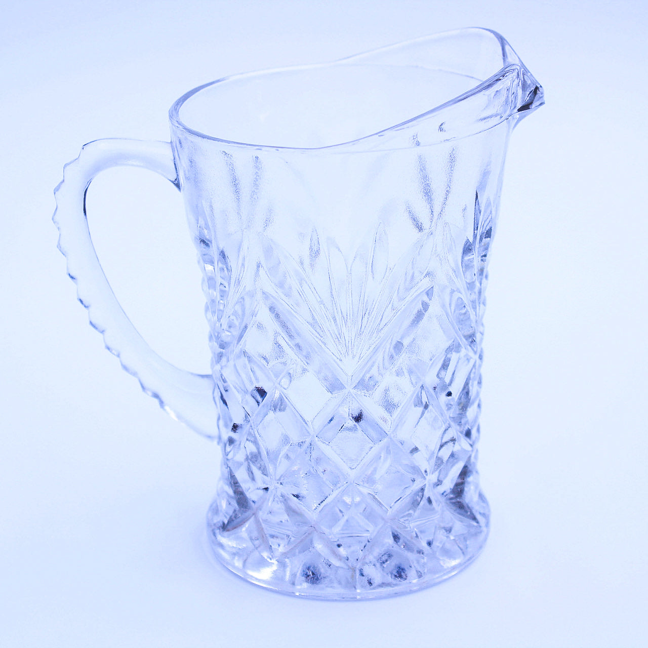 Anchor Hocking Pineapple Pressed Glass Pitcher