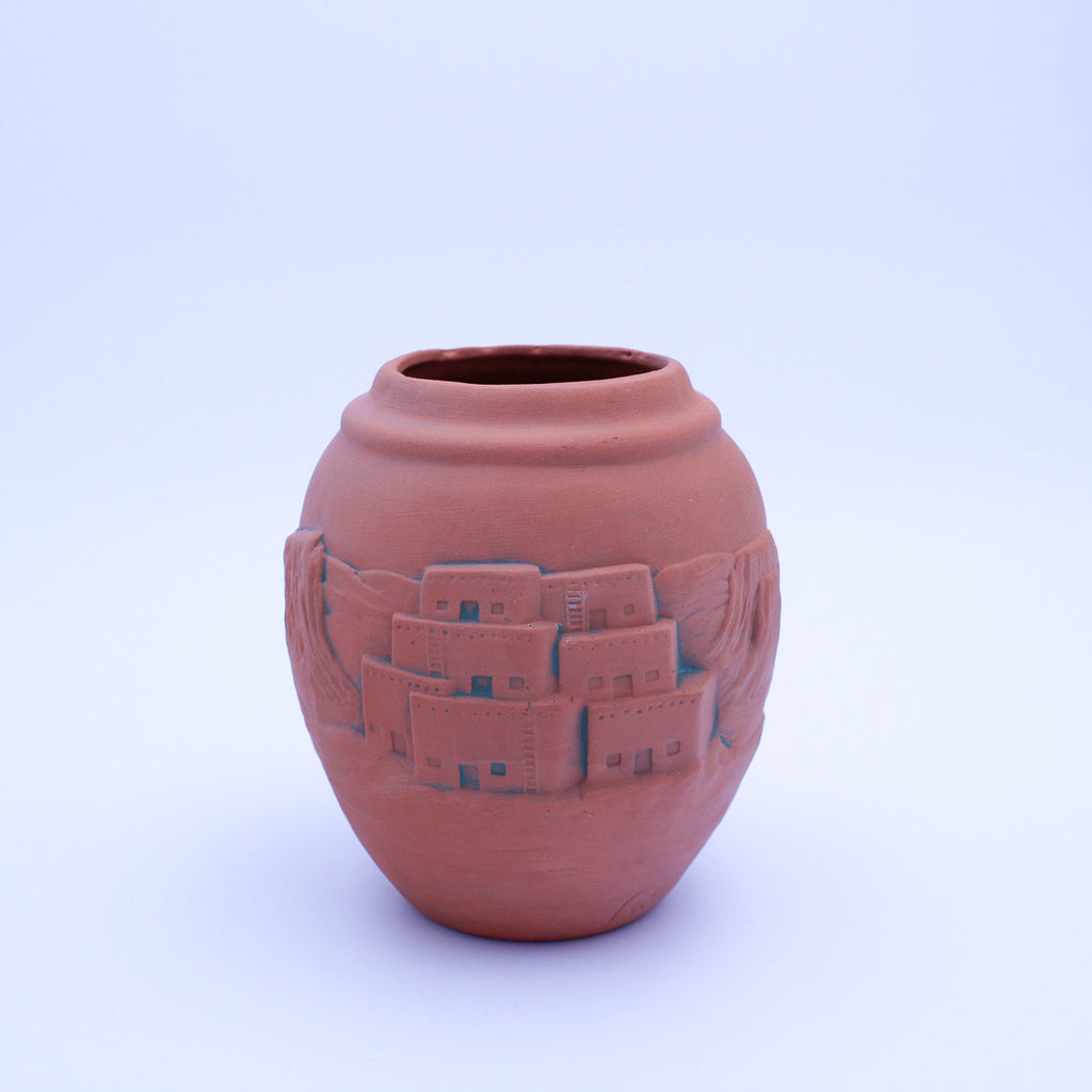 Southwestern Pueblo‑Style Clay Vase