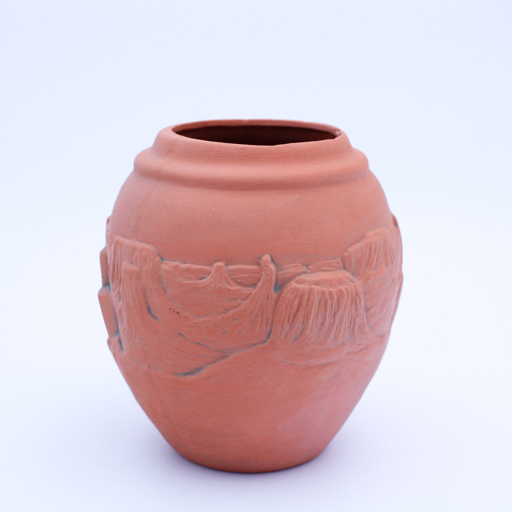 Southwestern Pueblo‑Style Clay Vase