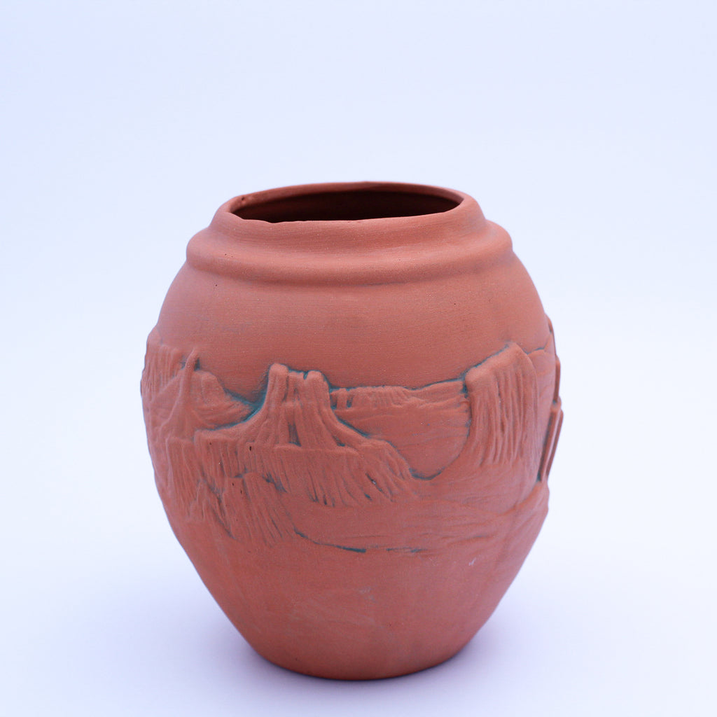 Southwestern Pueblo‑Style Clay Vase