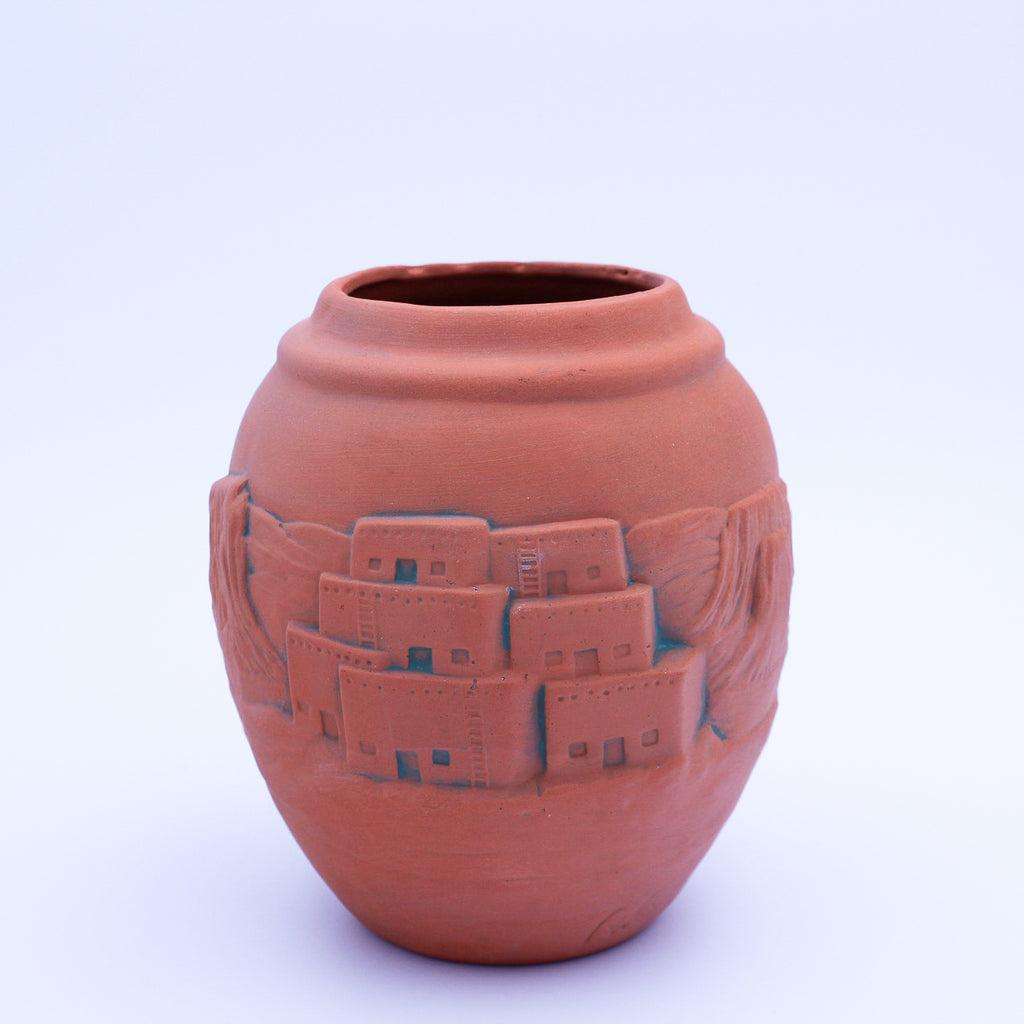 Southwestern Pueblo‑Style Clay Vase
