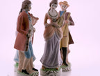 Bisque Porcelain Musician Figurine Set - Hand-Painted Quartet