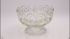 L.E. Smith Mond- und Stern-Glasschale auf Fuß – 15 cm