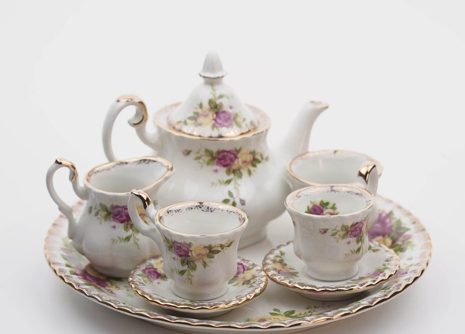 Royal Albert Old Country Roses Miniature Tea Set in Presentation Box