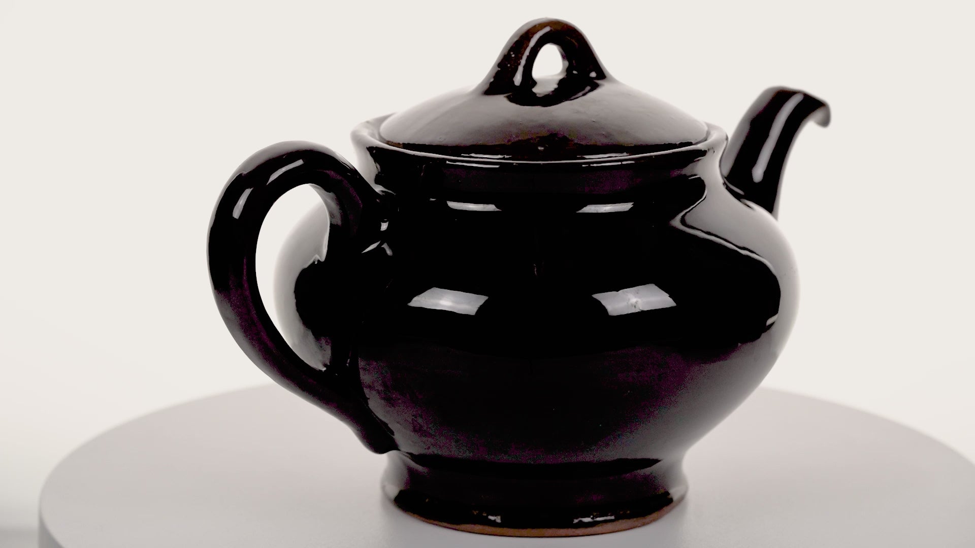 Mid‑Century Royal Canadian Art Pottery “Dripless” Brown Teapot