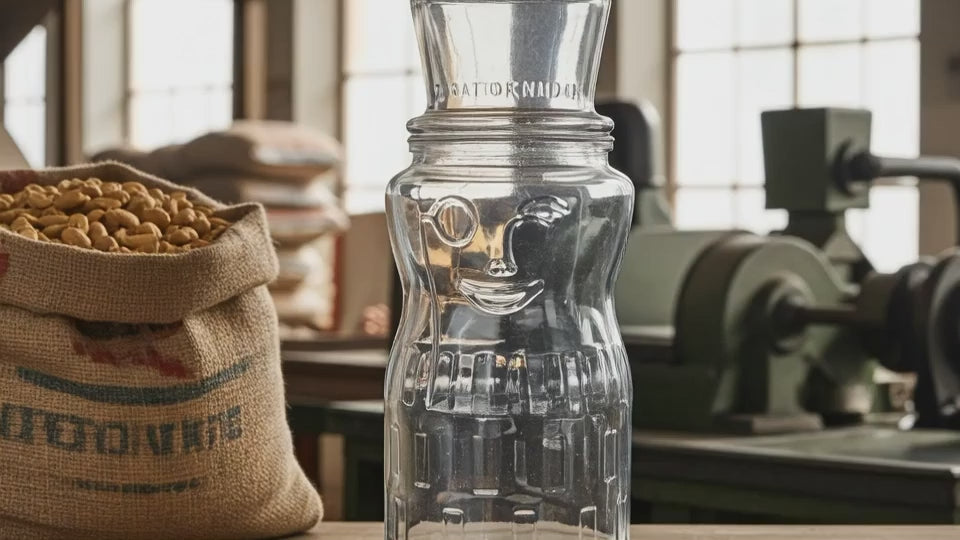Planters Mr. Peanut 75th Anniversary Glass Jar with Lid