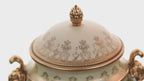 Lenwile Ardalt Porcelain Lidded Urn - Rococo Pastoral & Gilt Handles