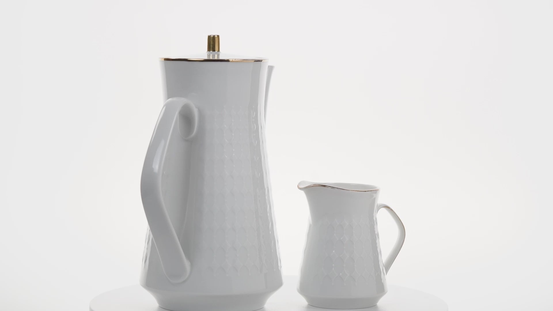 Mid‑Century Winterling Bavaria Porcelain Coffee Pot & Creamer Set