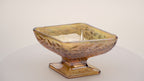 Indiana Glass Amber Carnival Glass Pedestal Candy Dish – Diamond Form