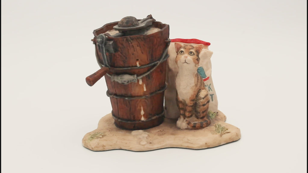 Lowell Davis Tabby Cat Figurine – Border Fine Arts for Schmid