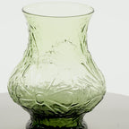 Anchor Hocking "Rain Flower" Vase – Strukturierter Akzent in Avocadogrün