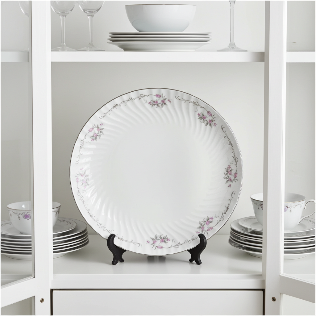 Gold Standard GST1 Porcelain Chop Plate - Scalloped Torse Rim
