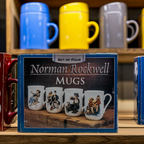 Norman Rockwell Collector Mugs Set – 1982 Porcelain Art Series