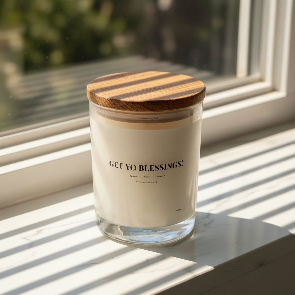 Get Yo Blessings! — Soy Wax Candle (11 oz)