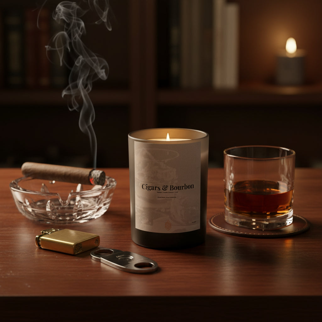 Cigars & Bourbon Candle — 11 oz