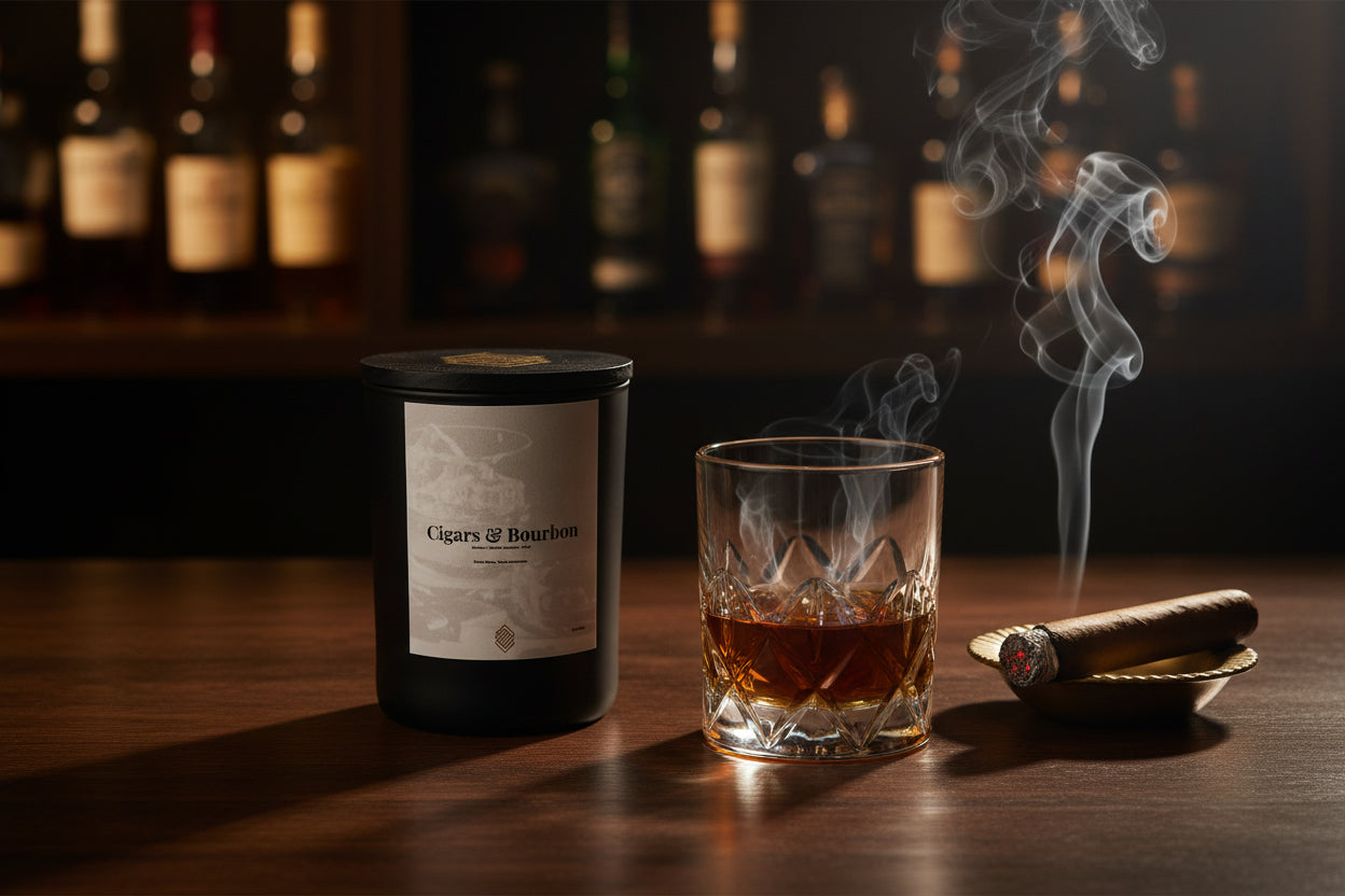 Cigars & Bourbon Candle — 11 oz