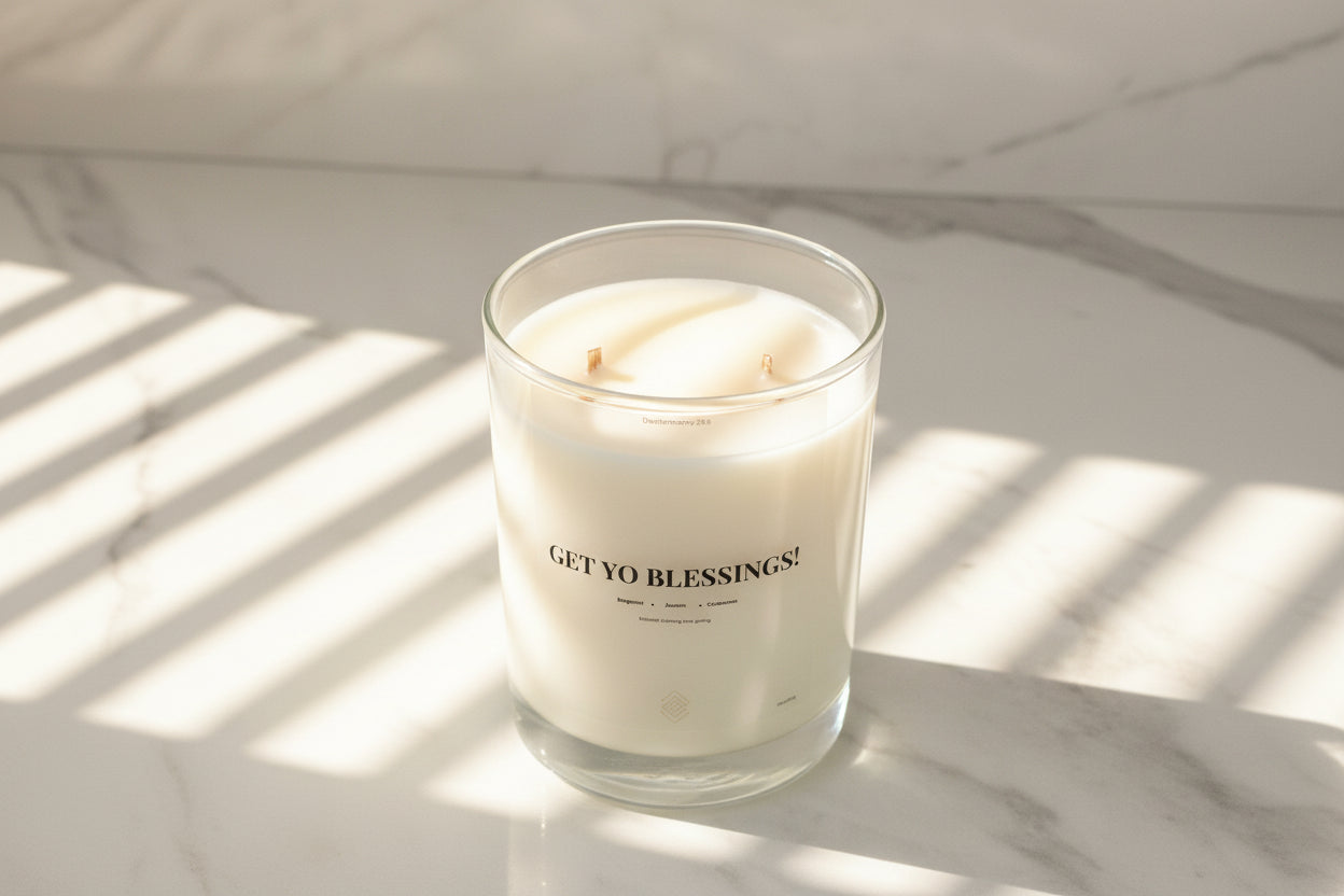 Get Yo Blessings! — Soy Wax Candle (11 oz)
