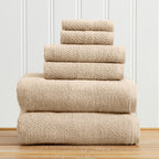 Badetuch-Set aus 100 % Baumwolle mit Webstruktur – Kollektion Marbella