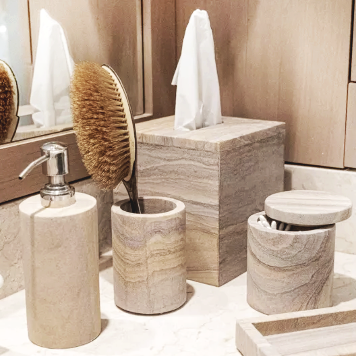 Cove Sandstone Soap Dispenser — Rainbow Sandstone