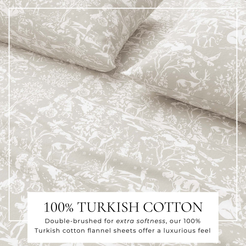 Bettwäsche-Set aus türkischem Baumwollflanell – gehobene Festtagskollektion
