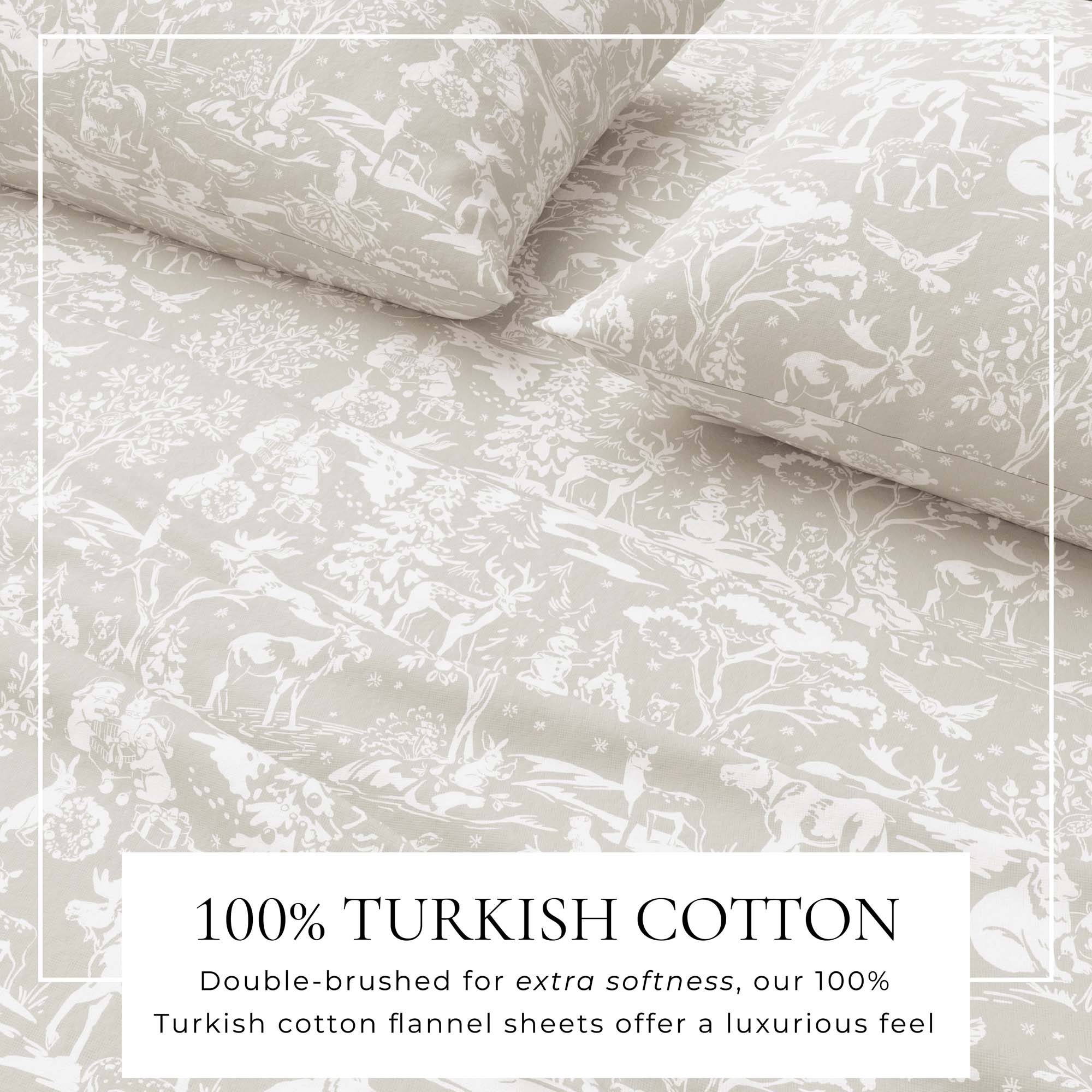 Bettwäsche-Set aus türkischem Baumwollflanell – gehobene Festtagskollektion