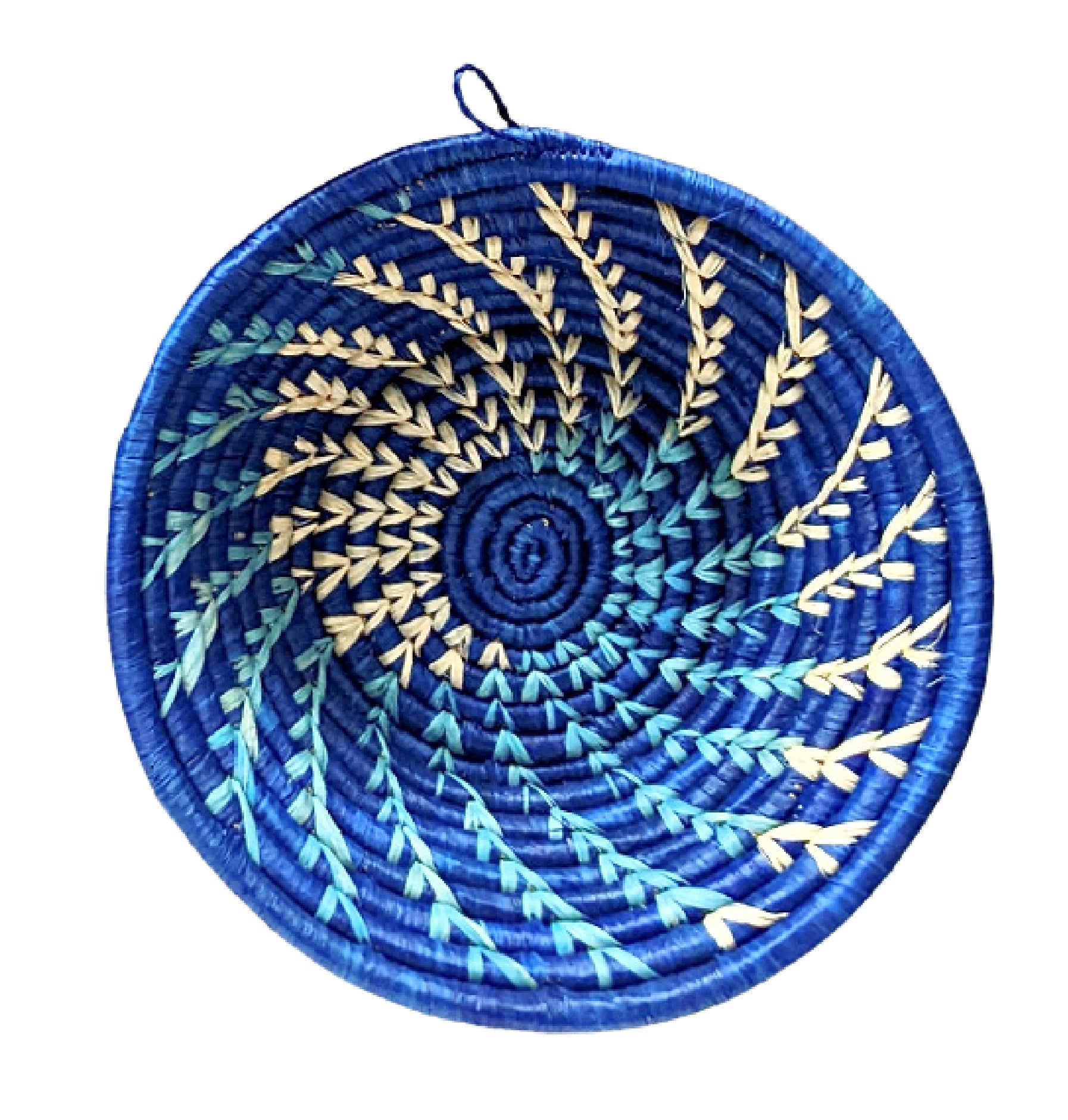 Small Woven Raffia African Baskets - Multiple Colors