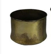 Old Brass Metal Planter, 3 Size Options