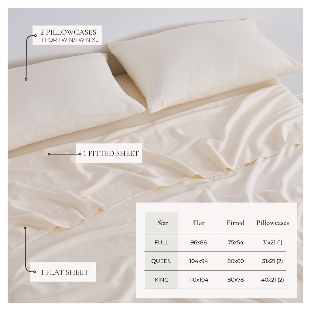 TENCEL™ Lyocell- & Leinen-Mischbettwäsche-Set – Kollektion Magdalena