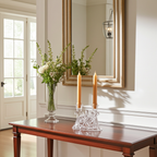 Anchor Hocking EAPC Double Taper Candle Holder – Mid‑Century Glass