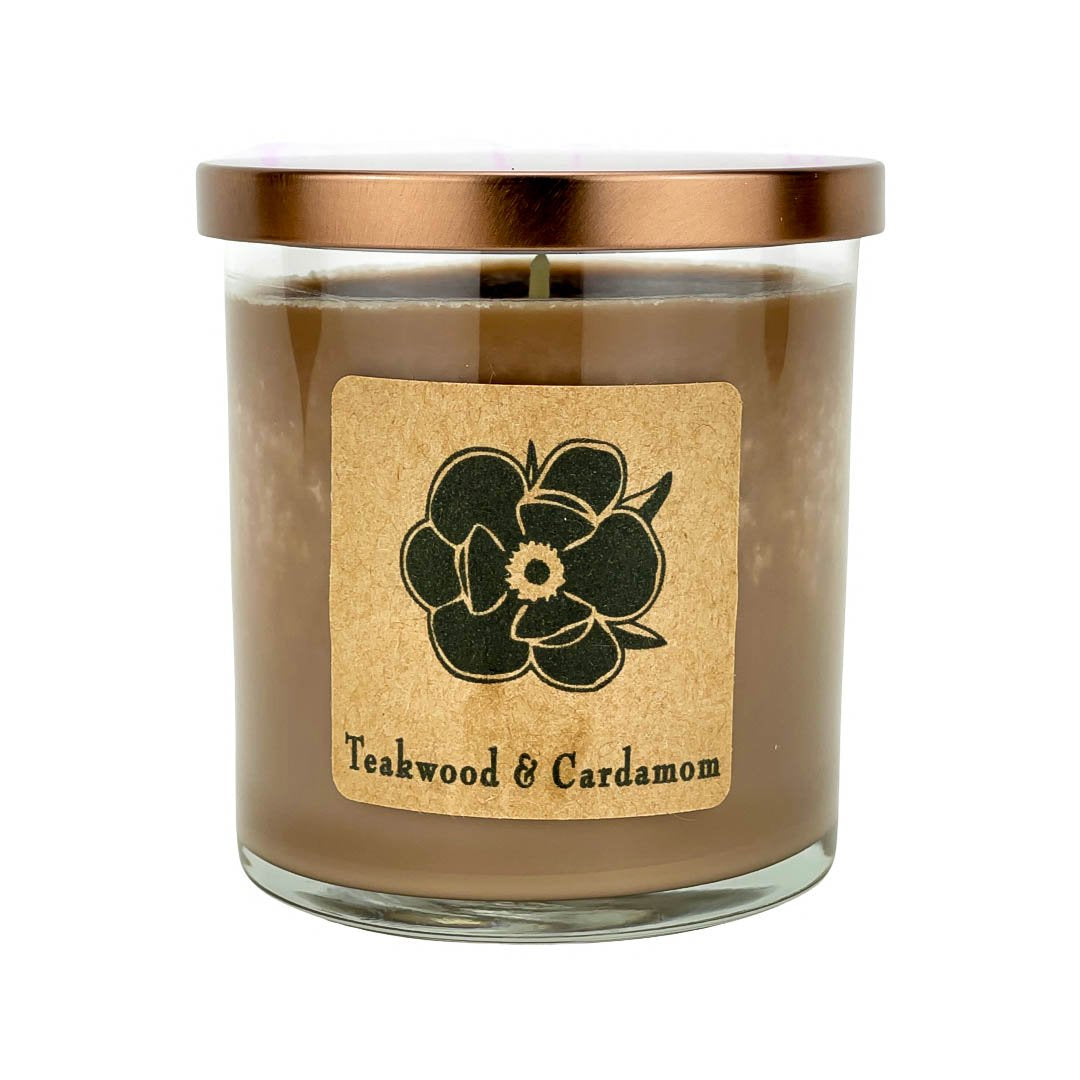 Teakwood & Cardamom Soy Candle - 10 oz