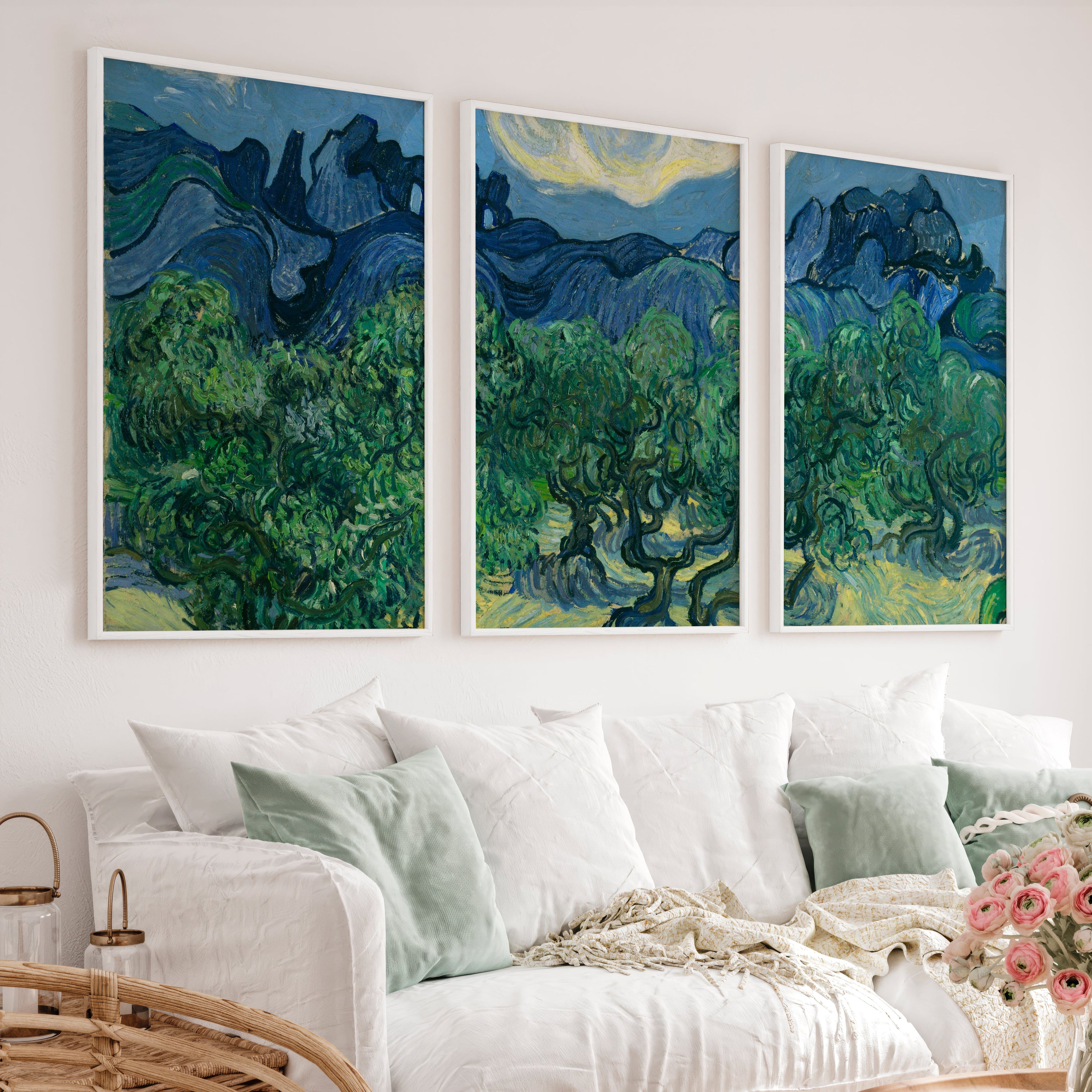 The Olive Trees Wall Art by Vincent Van Gogh - Classic Impressionist Print