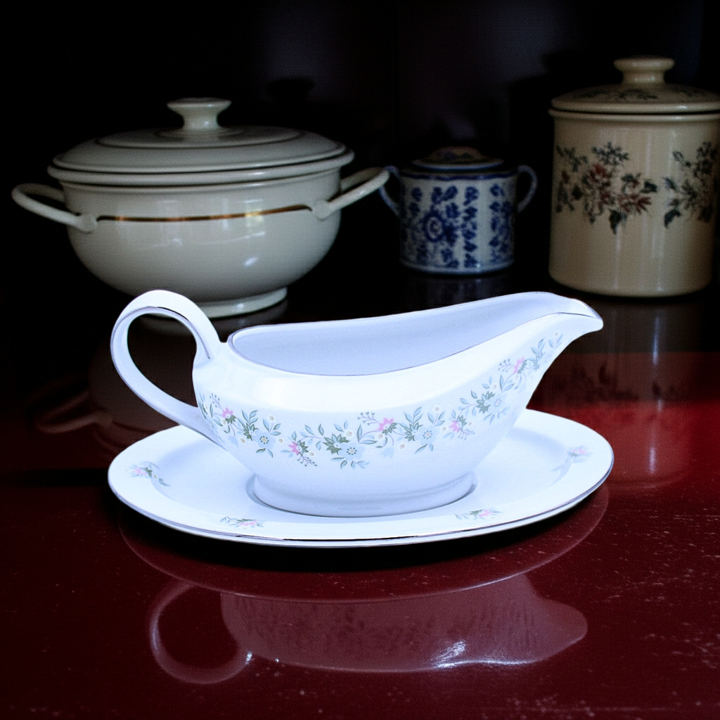 Johann Haviland Forever Spring Gravy Boat with Plate