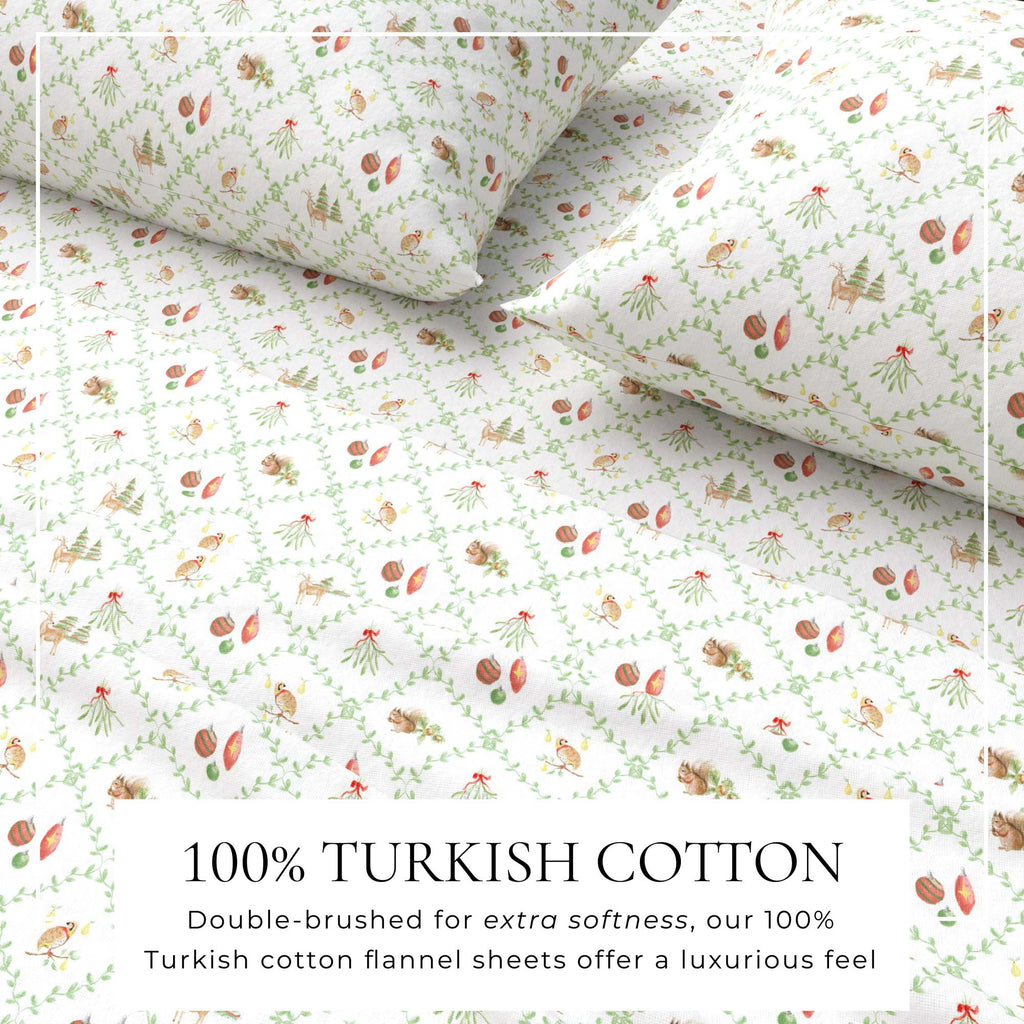 Bettwäsche-Set aus türkischem Baumwollflanell – gehobene Festtagskollektion