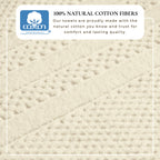 100 % Baumwolle Kariertes Jacquard Badetuch-Set – Kollektion Giuliana