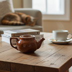 Hall Pottery Personal Teapot - Brown Glazed One‑Cup