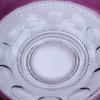 Tiffin-Franciscan King’s Crown Thumbprint Servierschale – Cranberry geflasht