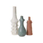 Terracotta-Vase in Rosa – Skulpturale Silhouette
