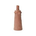 Terracotta Pink Bud Vase — Sculptural Silhouette