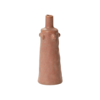 Terracotta-Vase in Rosa – Skulpturale Silhouette