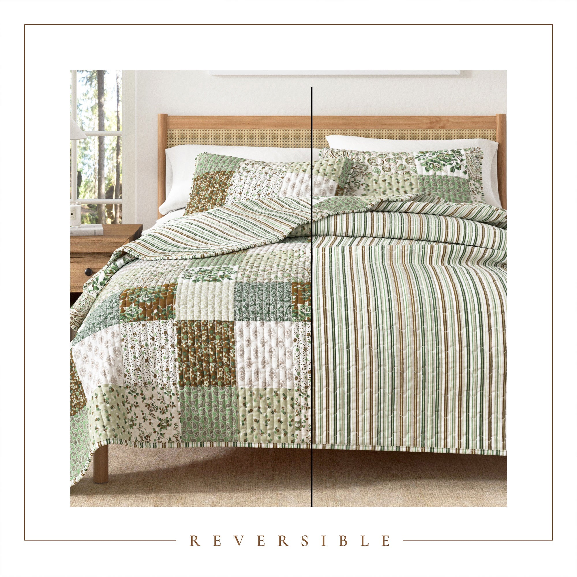Bettwäsche-Set mit Blumen-Patchworkmuster – Kollektion Damia