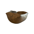 Bol sculptural en bois vieilli