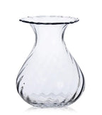 Gewellte Glasvase, 2 Stiloptionen