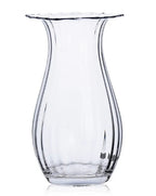 Gewellte Glasvase, 2 Stiloptionen