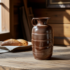 Frankoma Brown 831 Honigkrug – Akzent in strukturierter Plainsman-Optik