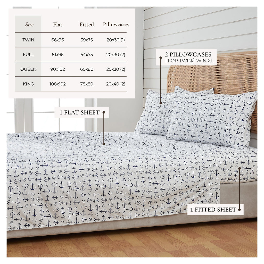 Great Bay Home Newport Bed Sheets - Soft Microfiber
